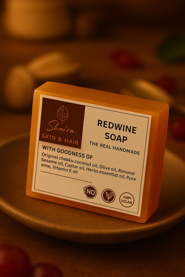 Skaira® Red Wine Glow Bar – Antioxidant-Rich Herbal Soap